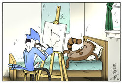Mordecai (Regular Show) Rule 34 Image