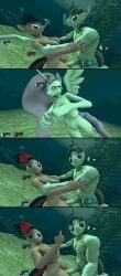 3d big_breasts drunk_crowley my_little_pony princess_celestia_(mlp) sex underwater