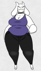 big_breasts breasts chubby cleavage female furry huge_breasts milf nerdyreindeer not_porn sfw thick_thighs toriel undertale wide_hips