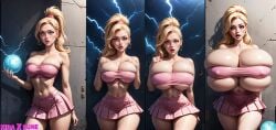 ai_generated barbie bimbo bimbofication blush breasts corruption curvy expansion female heart hips kiraxrune magic shocked smile swap tf thick thighs transformation twintails voluptuous