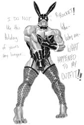 balls beta_ray_bill bunny_ears dialogue male marvel marvel_comics muscular muscular_male pecs penis tush