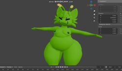 animal_humanoid anthro blender_(software) chubby_male cocinaluco32651 dancing fur fur_breasts fur_thick_thighs furry gleepy_(axoarts) gnarpian gnarpy_(regretevator) male no_genitals tagme video weezer