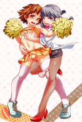 cheerleader cheerleader_uniform chinjuu_hibakichi crossdressing femboy feminization hanamura_yousuke male male_only megami_tensei narukami_yu persona persona_4 tagme yaoi