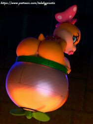 3d_(artwork) absurd_res anthro ass big_breasts big_butt breasts digital_media_(artwork) fat_ass female hi_res koopaling mario_(series) nintendo nude solo telehypnotic wendy_o._koopa