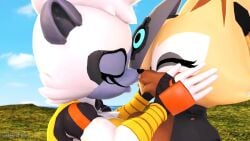 3d 3d_animation animated anthro countersfm duo female kissing lemur no_sound sonic_(series) tagme tangle_the_lemur video whisper_the_wolf wolf yuri