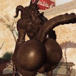 1boy 3d anthro ass backsack balls big_balls bouncing_butt brown_body brown_skin deathclaw fallout fallout_4 gay male male_only nude presenting presenting_butt reptile roblox shaking_butt swaying swaying_ass tagme tail teasing thick_ass thick_thighs video willie_piv wobbling_ass