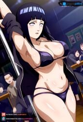 ai_generated bar big_ass big_breasts bikini blush curvy curvy_figure dark_blue_hair female female_only hyuuga_hinata juanpiamvs long_hair naruto naruto:_the_last naruto_(classic) naruto_(series) naruto_shippuden open_mouth patreon patreon_username pole pole_dancing public purple_eyes solo standing subscribestar subscribestar_username underwear watermark