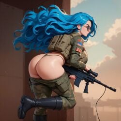 ai_generated army big_ass huge_breasts lucy lucy_y_gaby soldier t_survivor true_survivor_95745