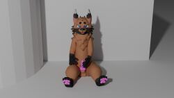 3d animal_genitalia animal_penis anthro canine_genitalia canine_penis digital_media_(artwork) genitals hi_res male masturbation ozzy_(ozzyfur) penis simple_background solo taidum