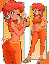 princess daisy from mario (series) by wiluma