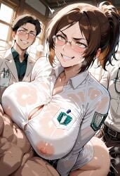 hange zoe from attack on titan by jennieart02