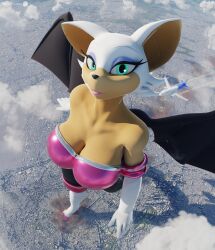 1girls 3d 3d_(artwork) airplane anthro anthro_female anthro_only big_boobs big_breasts boobs breasts city city_destruction cleavage destruction female female_focus female_only furry furry_female furry_only giant_female giant_woman giantess giga_giantess huge_boobs huge_breasts macro macro_female mobian mobian_(species) mobian_bat rouge_the_bat solo solo_female solo_focus sonic_(series) sonic_the_hedgehog_(series) tinytoaster video_game_character walking
