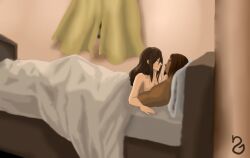 1boy 1girls after_sex aged_up avatar_legends avatar_the_last_airbender azula black-haired_female black_hair blue_eyes brown-haired_male brown_hair cleavage content_smile crack_pairing cuddling curtains dark-skinned_male dark_skin embrace eye_contact fire_nation hair_down implied_nudity interracial light-skinned_female looking_at_another love nickelodeon nude nude_female nude_male open_window pale-skinned_female relaxing seyary sokka topless under_covers water_tribe wholesome wind window