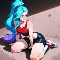 k/da all out seraphine from k/da all out series by lunaart