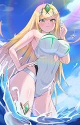 mythra from xenoblade (series) by oruru63100814