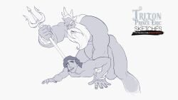 king triton from disney by bobocomics