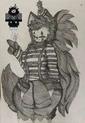blox_fruits clown_girl_furry clownification elzo38454025744 female fenriris_(minstlu) furry minstlu_oc reference_image roblox roblox_avatar robloxian tagme traditional_media_(artwork) wolf_(blox_fruit) wolf_girl wolf_humanoid