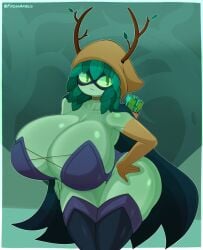 adventure_time big_ass big_breasts boots breasts cleavage clothing female fromariels high_heel_boots high_heels huge_breasts huntress_wizard hyper hyper_ass hyper_breasts long_legs solo thigh_highs thighhigh_boots
