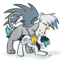 avian beak equine female ganix gryphon horse liz male meggchan my_little_pony original_character penis pony sex straight