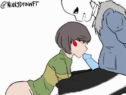 chara from undertale by nikkydrawft