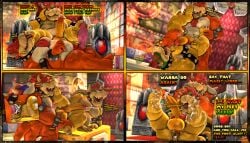 2024 3d_(artwork) 4_panel_comic ?_block anal anal_orgasm anthro anus armband artist_logo big_penis bodily_fluids bowser bracelet chair chest_tuft claws collar comic cum cum_inside cum_on_feet cum_on_penis cum_while_penetrated dialogue digital_media_(artwork) dirty_talk dominant dragon_koopa duo ejaculation english_text feet foot_fetish foot_lick foot_play footjob furniture genital_fluids genitals glans_play hands-free hi_res hindpaw huge_cock jewelry koopa licking logo male male/male mario_bros moonwulf moonwulf_(character) musclegut muscular mutual_foot_worship nintendo nipples onomatopoeia orange_body orgasm orgasm_face paws penetration penile penis plap scalie sex sharp_teeth shell soles sound_effects source_filmmaker_(artwork) spiked_armband spiked_bracelet spiked_collar spiked_shell spikes spikes_(anatomy) teeth text thick_arms thick_feet thick_thighs throbbing throbbing_penis throne throne_room toes tongue tuft white_claws worship yellow_body