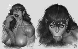 1boy 1girls :>= absurd_res after_sex areola big_breasts big_cock big_penis big_tongue black_and_white black_hair blowjob blowjob_face bodily_fluids breasts bushy_pubes cock cross-eyed crying cum cum_from_nose cum_in_mouth cum_in_nose cum_inside cum_on_penis cum_on_tongue cum_out_nose deep_blowjob deep_penetration deepthroat duo ear_piercing ejaculation erection eye_roll fangs fantasy fellatio fellatio_face female female_focus foreskin genital_fluids genitals greyscale hair hi_res human human_male humanoid humanoid_genitalia humanoid_penis humanoid_pointy_ears justsomenoob large_breasts lips long_hair makeup makeup_running male male/female male_pov mammal mascara mascara_smear mascara_tears mature_female milf monochrome muscles muscular muscular_female muscular_humanoid naked naked_female naked_male naughty_face nipples nude nude_female nude_male open_mouth oral oral_creampie oral_penetration oral_sex orc orc_female original original_character penetration penile penile_penetration penis piercing pointed_ears pointy_ears pov pov_blowjob pubes pubic_hair pulling_cheek realistic retracted_foreskin running_makeup running_mascara saliva seductive_look seductive_mouth sex silly_face solo_focus tongue tongue_out tusks uncircumcised vein veiny_muscles veiny_penis wet
