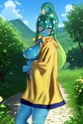 1girls ai_generated animated blue_skin breasts civitai curvy curvy_ass curvy_body curvy_female curvy_figure curvy_hips curvy_thighs female female female_focus female_only good_girl green_eyes green_hair kirillai monster monster_girl monster_musume_no_iru_nichijou slim_girl slime smiling solo solo_female solo_focus suu_(monster_musume) tagme tentacle_hair video video voluptuous voluptuous_female