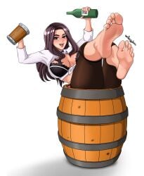 1girls barefoot barrel beer_bottle beer_keg beer_mug big_breasts bimbo black_bra black_lingerie black_underwear blush boobs_out bra breasts breasts_out brown_eyes brown_hair busty cana_alberona cleavage clothed clothing crop_top drunk drunk_female fairy_tail feet feet_up female female_focus female_only foot_fetish foot_focus fully_clothed hi_res high_resolution highres keg large_breasts legs_up light-skinned_female light_skin lingerie long_fingernails long_nails looking_at_viewer mug nail_polish open_mouth painted_nails pale-skinned_female pale_skin pink_nail_polish pink_nails presenting_feet presenting_soles senbonzakuraart sitting skimpy skimpy_clothes smile smiling smiling_at_viewer soles solo solo_female solo_focus thick_thighs thighs tight_clothing tight_pants toes trapped underwear very_high_resolution voluptuous voluptuous_female wrinkled_feet wrinkled_soles