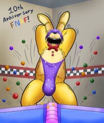 1boy anonymousfilesartist anthro anthro_male anthro_only arms_behind_head arms_up atomic_wedgie ball_pit boner bulge bulge_through_clothing bulge_under_clothes bunny buttons deviantart digital_media_(artwork) erection fazbear_frights fetish five_nights_at_freddy's fnaf furry furry_male furry_only hands_behind_head into_the_pit jpeg lagomorph male male_only no_humans no_sex only_male pit_spring_bonnie_(fnafitp) pizzeria purple_underwear rabbit rabbit_ears red_bow_tie red_bowtie red_button safe safe_for_work sfw solo solo_male spring_bonnie spring_bonnie_(fnaf) stitch_(sewing) underwear underwear_on_head underwear_only wedgie wedgie_fetish wedgied_male yellow_body yellow_fur