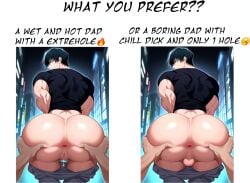 1boy 1cuntboy 1male ai_generated anus ass balls bara cuntboy dadcoochie human intersex jujutsu_kaisen male muscular muscular_cuntboy muscular_male pussy pussy_juice pussy_juice_drip spread_anus spread_ass tagme toji_fushiguro wet_pussy