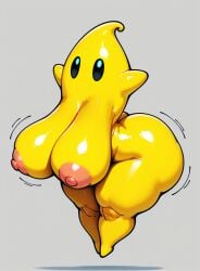 ai_generated breasts huge_ass huge_breasts luma mario_(series) solo star super_mario_galaxy