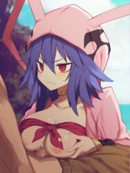 bikini bikini_aside bikini_top breasts censored censored_penis disgaea disgaea_d2 disgaea_rpg exposed_breasts laharl laharl-chan large_breasts mosaic_censoring nippon_ichi_software penis