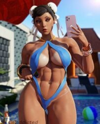 1girls 3d abs ass big_ass big_breasts bikini breasts brown_eyes caladdicted capcom chun-li chun-li_(fortnite) earrings eyebrows eyelashes eyeshadow female female_only fortnite fortnite:_battle_royale high_heels huge_ass huge_breasts large_ass large_breasts lipstick looking_at_viewer muscle muscle_tone muscles seductive six_pack solo solo_female street_fighter swimsuit tagme tan_skin tanline tanlines tanned tanned_female tanned_girl tanned_skin thick_thighs toned toned_female underwear