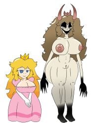 2girls cleavage completely_nude coronation_day_(creepypasta) creepypasta female female_focus female_only house_of_horrorbrews mario_(series) nightmare_waifu peach.exe pillar_chase_2 princess_peach princess_peach_(coronation_day) self_upload sinfulstars solo solo_female solo_focus super_mario_world tagme the_forest_king_(coronation_day)