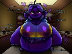 big_breasts blueberry_inflation breasts female furry huge_breasts inflation sinflative tagme temmie_(undertale) thick_thighs undertale wide_hips