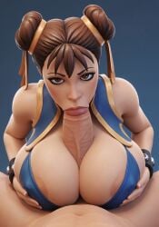 1boy 1girls 3d ai_generated asian_female background big_areola big_breasts big_penis blowjob blue_background blue_bra bra breasts brown_eyes brown_hair capcom chinese_female chun-li chun-li_(fortnite) epic_games female_focus fortnite fortnite:_battle_royale giant_cock hair_bun hair_buns hair_ribbon huge_boobs huge_breasts huge_cock hyper_boobs hyper_breasts hyper_tits large_boobs large_breasts large_penis large_tits paizuri pov round_boobs round_breasts round_tits short_hair simple_background street_fighter sucking_penis thick_boobs thick_breasts thick_tits titjob veiny_penis