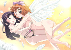 2girls female female_only kanzaki_mitsuki kotobuki_hiyori saikin_imouto_no_yousuga_chotto_okashiindaga tagme yuri