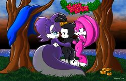 2004 8horns animaniacs anthro babs_bunny dot_warner female female_only fifi_la_fume flower fur furry furry_only mammal multiple_females rabbit skunk smooth_fur tiny_toon_adventures uncensored yuri