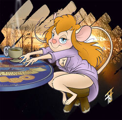 chip_'n_dale_rescue_rangers chris_fischer cleavage disney gadget_hackwrench mouse naked_robe