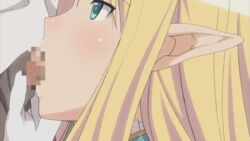 16:9 animated blonde_hair censored date_wingfield_reiko elf fault!! fellatio female male_human/female_elf oral pointy_ears