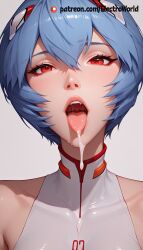 ai_generated ayanami_rei breasts bukakke electroworld female leaking_cum neon_genesis_evangelion sperm