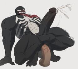 1boy anal_sex erection gay humanoid long_tongue male male_only marvel marvel_comics muscular muscular_male nalnahi1 penetration penis sex solo solo_focus symbiote venom venom_(marvel)