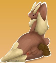 anal anal_sex anthro basic_background black_penis brown_fur duabdar duadbar femboy human_on_anthro lopunny male/male male_on_femboy male_only male_penetrating_male pokémon_(species) pokemon pokemon_(species) pokephilia tagme tagme_(artist)