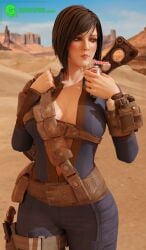 1girls 3d armed armor armwear bethesda_softworks black_hair black_nails blender blender_cycles bodysuit bored bored_expression breasts cleavage clothing computer dark_hair drinking electronics fallout fallout_4 female female_only female_protagonist game_mechanics green_eyes gui gun human jumpsuit large_breasts lip_piercing looking_away looking_away_from_viewer navel nuka-cola pale-skinned_female pale_skin piercing pinup pip-boy seductive seductive_smile self-upload short_hair sipping slut smile soda soda_can sole_survivor sole_survivor_(female) solo standing sweaty thick tired tired_eyes tired_look vault_dweller vault_girl vault_meat vault_suit weapon weapons wristwear your__waifu