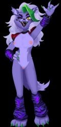 1girls anthro breasts edit female female_only five_nights_at_freddy's five_nights_at_freddy's:_security_breach fur furry hand_on_hip long_hair medium_breasts mysaltisexposed nipples nude nude_edit nude_female nude_filter pink_nipples pink_pussy purple_fur purple_lipstick pussy roxanne_wolf_(fnaf) solo solo_female vagina wolf wolf_ears wolf_girl wolf_tail yellow_eyes