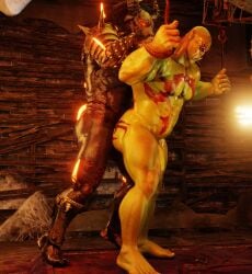 anal bald bara dead_by_daylight demon gay male male/male male_only monster_dilf muscular muscular_male oni orc the_oni