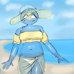 bikini countryhumans countryhumans_girl palau_(countryhumans) transparent_body vomitstone