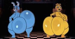 1boy 1boy1girl 1girls 2d 2d_(artwork) 2d_animation 2d_artwork animated anthro ass_bigger_than_head ass_focus asstronsfw backboob bisexual both_sexes_in_same_situation breasts_bigger_than_head casual casual_nudity female five_nights_at_freddy's huge_ass huge_breasts hyper_ass male nude public robot robot_girl tagme teasing toy_bonnie_(fnaf) toy_chica_(fnaf) twerking