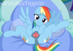 accurate_art_style bed bedroom bedroom_eyes blue_body blue_fur blue_skin drowseehypno horse horsepussy my_little_pony pegasus ponut pony rainbow_dash_(mlp) rainbow_hair red_eyes seductive seductive_eyes seductive_look seductive_pose seductive_smile spread_anus spread_butt spread_legs spread_pussy spread_wings spreading urethra vagina wings