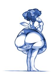 ass ass_bigger_than_body ass_bigger_than_head ass_built_separately bubble_ass bubble_butt decisivetang_(artist) gigantic_ass huge_ass ice_fairy touhou